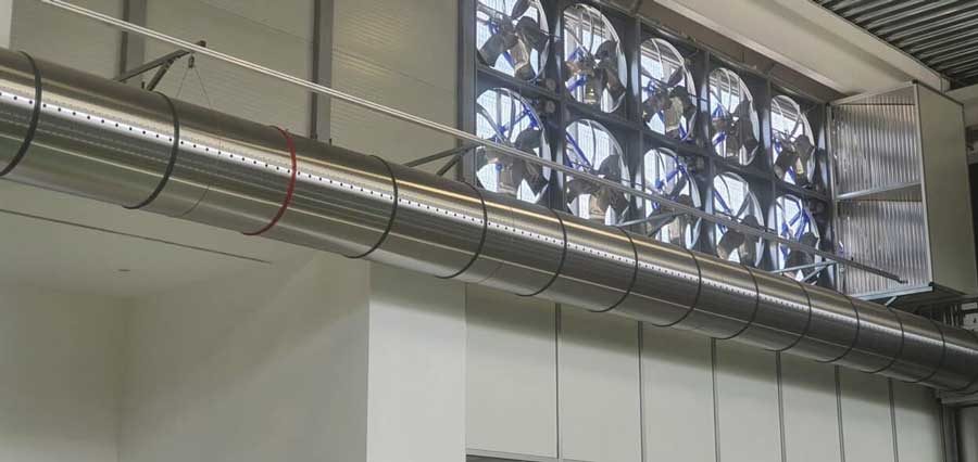 نقش تهویه مطبوع در سوله های صنعتی